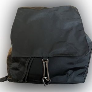 NWT Y2K DKNY vintage black nylon mini drawstring backpack